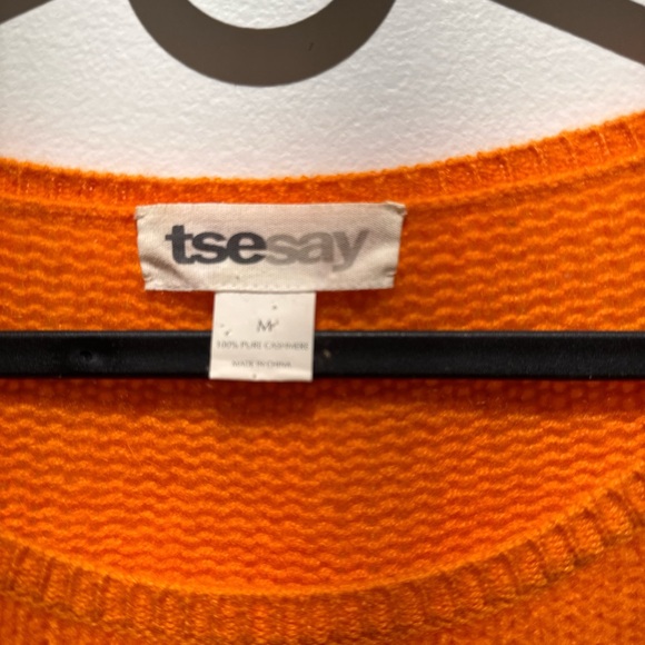 Orange TSE Cashmere Sweater - Picture 2 of 3